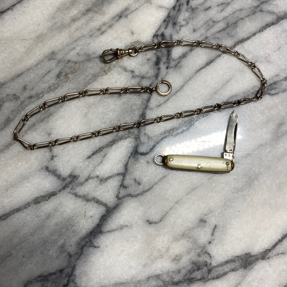 antique gold filled pocket watch chain pocket watch fob